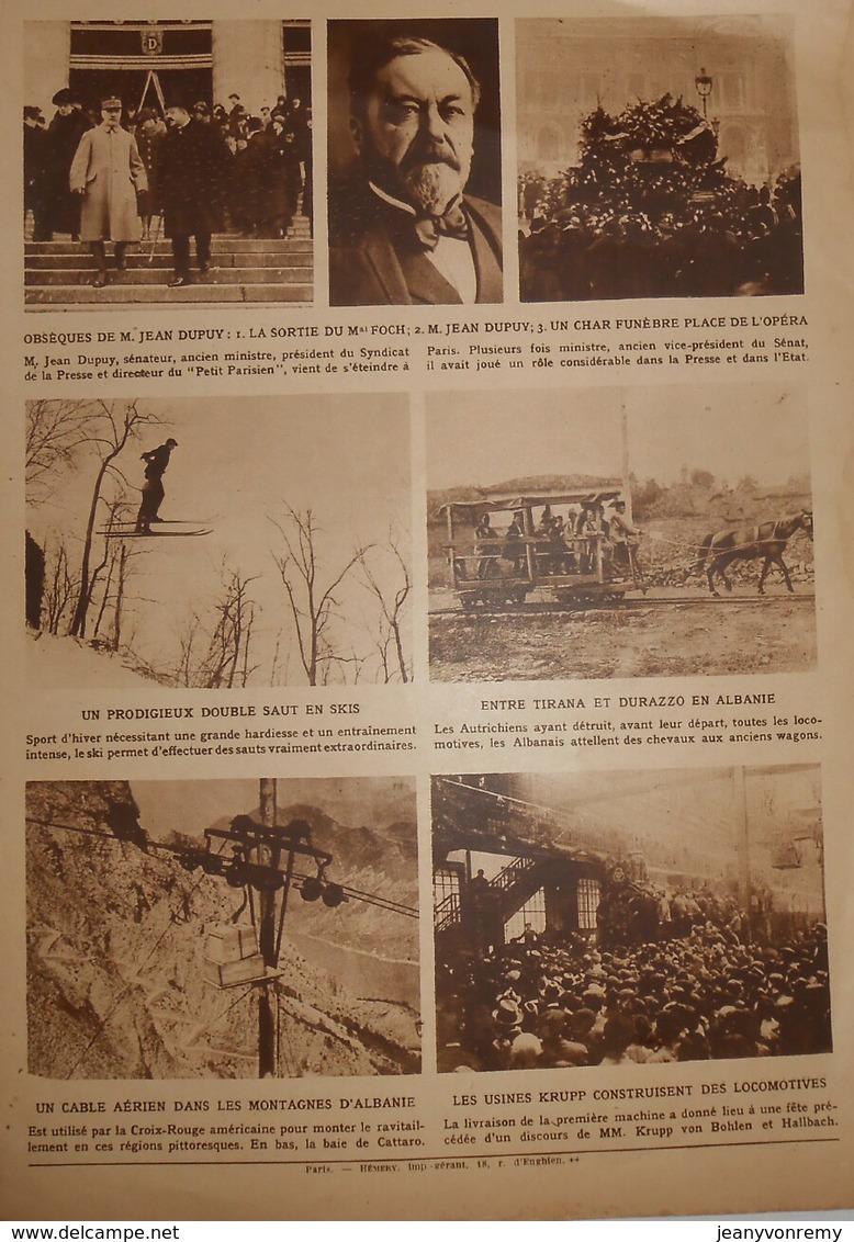 LE MIROIR. N° 320. Dimanche 11 Janvier 1920. Inondations Dans L'Est Et à Paris. Emouvantes évasions D'Allemagne. - 1900 - 1949