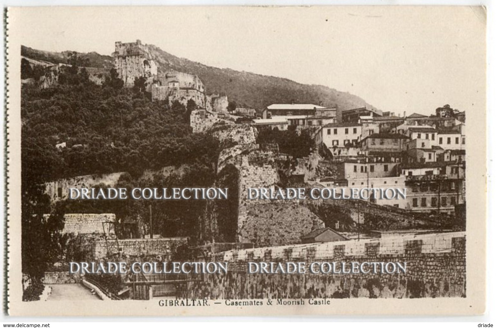 CARTOLINA GIBILTERRA CASEMATES & MOORISH CASTLE GIBRALTAR - Gibraltar