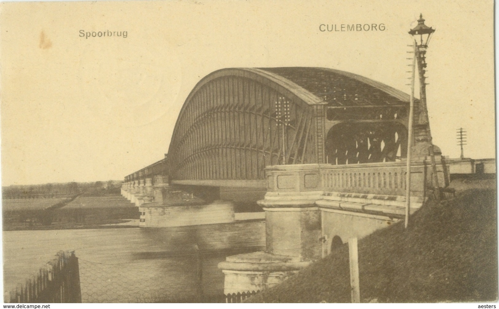 Culemborg 1924; Spoorbrug - Gelopen. (F. Dalstra - Culemborg) - Culemborg