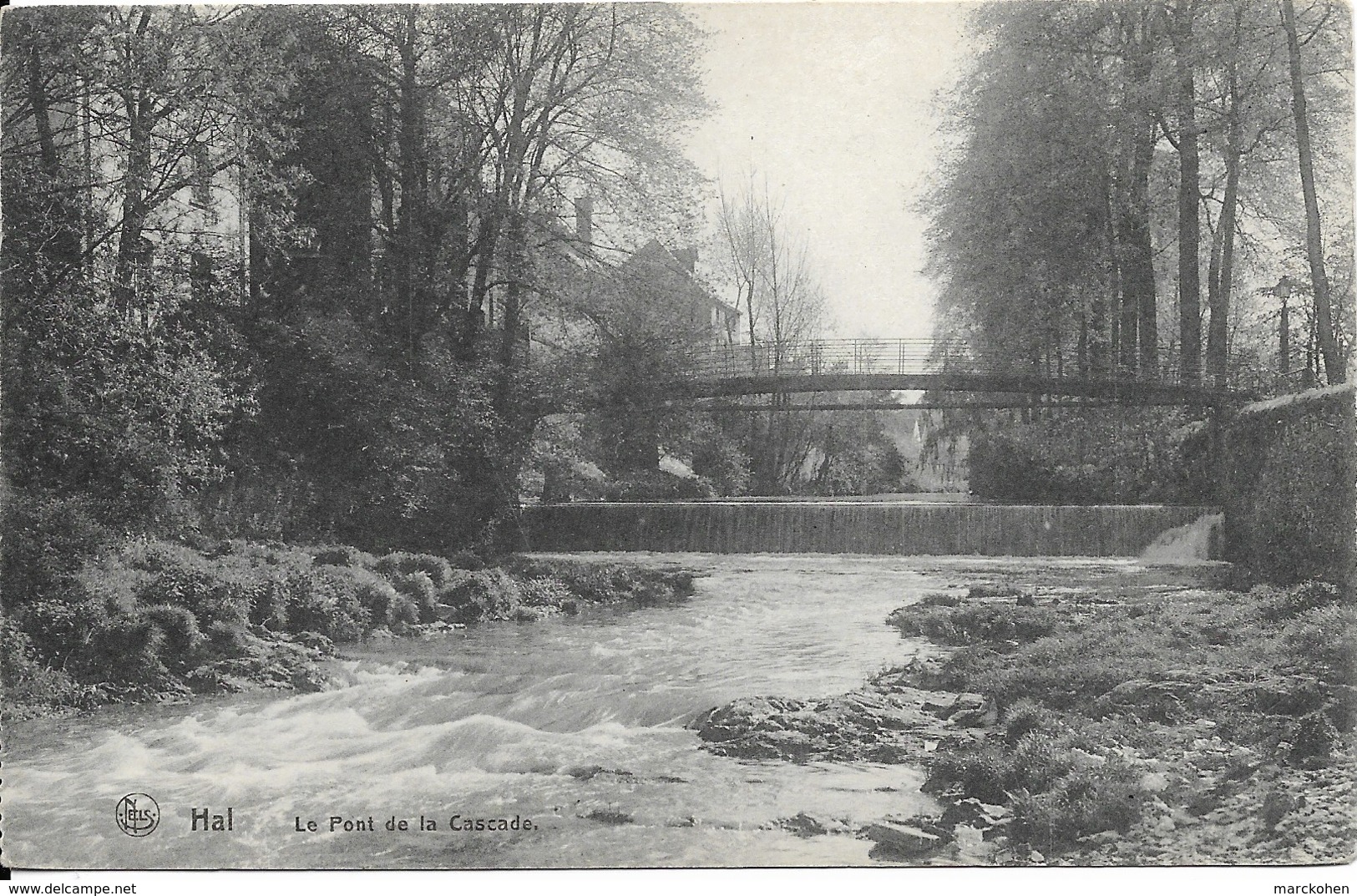 HALLE (1500) : HAL - Le Pont De La Cascade. CPA. - Halle