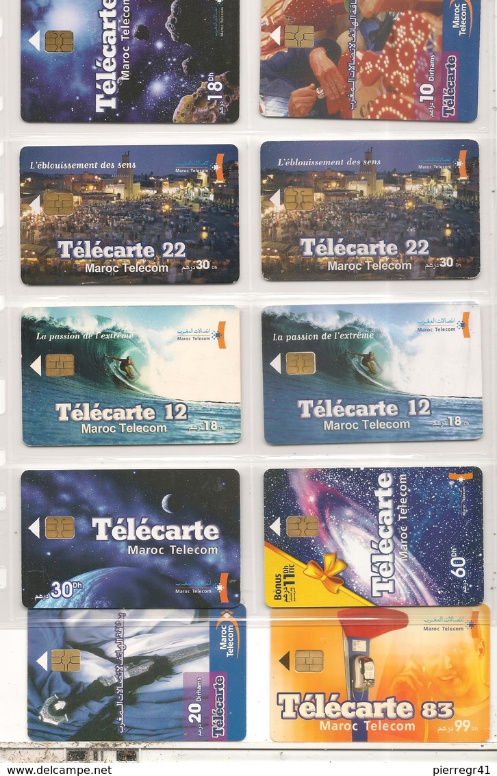 10-CARTESµPUCE-MAROC-2000/2004-Toutes DIFFERENTES-TBE - Maroc