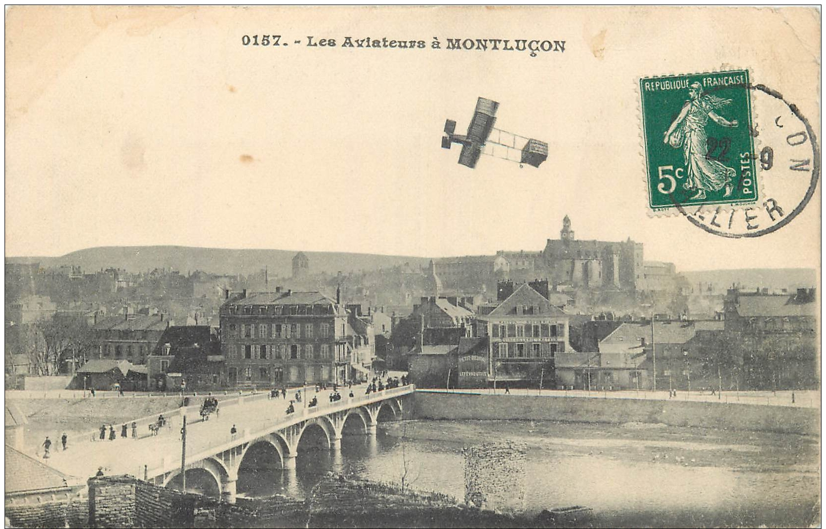 03-46 CPA    MONTLUCON  Les Aviateurs à Montlucon        Belle Carte - Montlucon