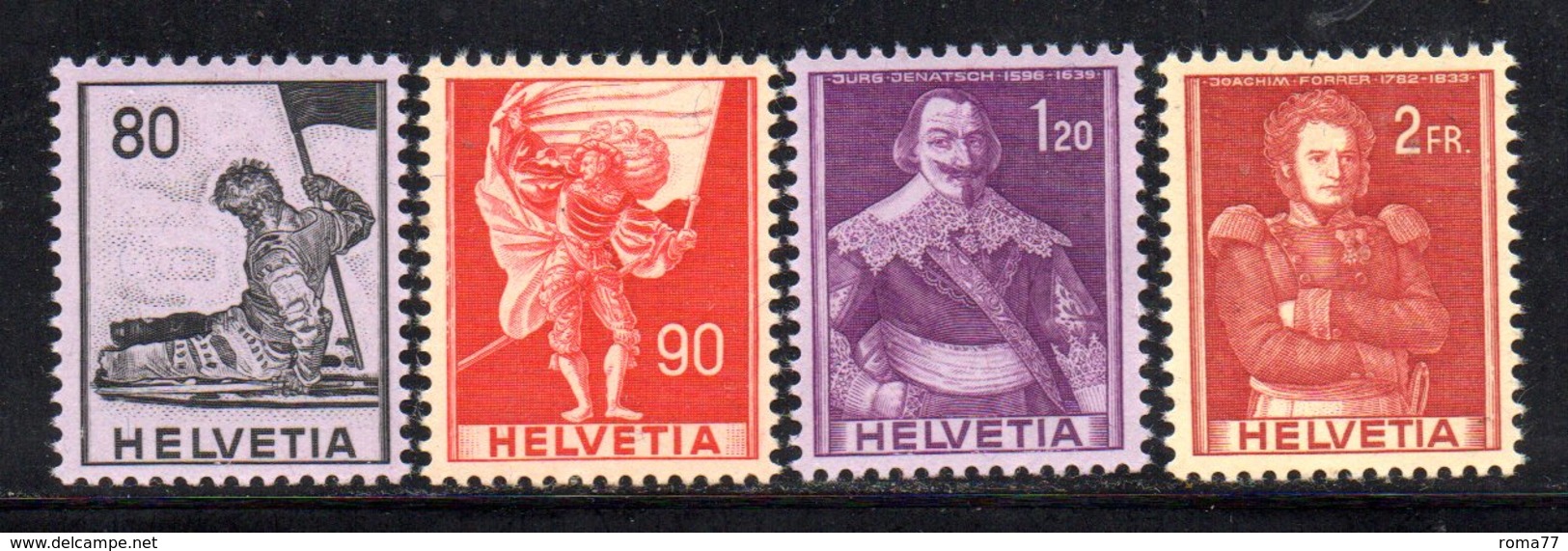 312/1500 - SVIZZERA 1958 , Unificato N. 612/615  ***  MNH - Unused Stamps