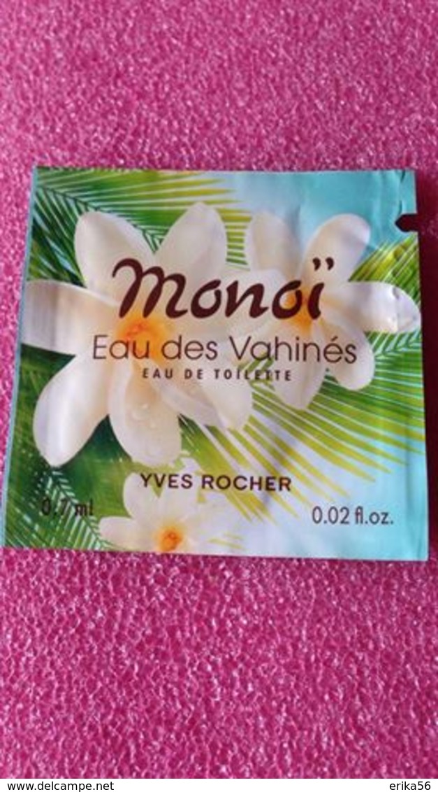 MONOI EAU DES VAHINES  De YVES ROCHER - Parfumproben - Phiolen