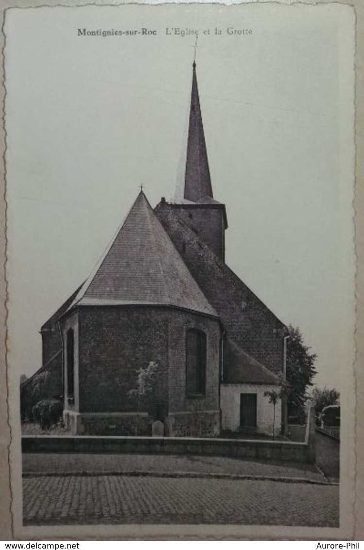 Montignies-sur-Roc L'Eglise Et La Grotte - Honnelles