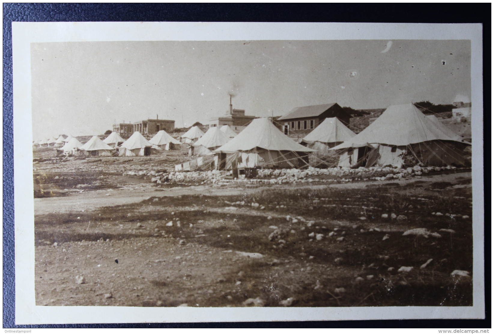 Palestine:  1936 Uprising Fieldpost Letter FPO 16 Nov 1936 To UK  Plus Picture Of Camp W./ Tents For UK Soldiers - Palästina