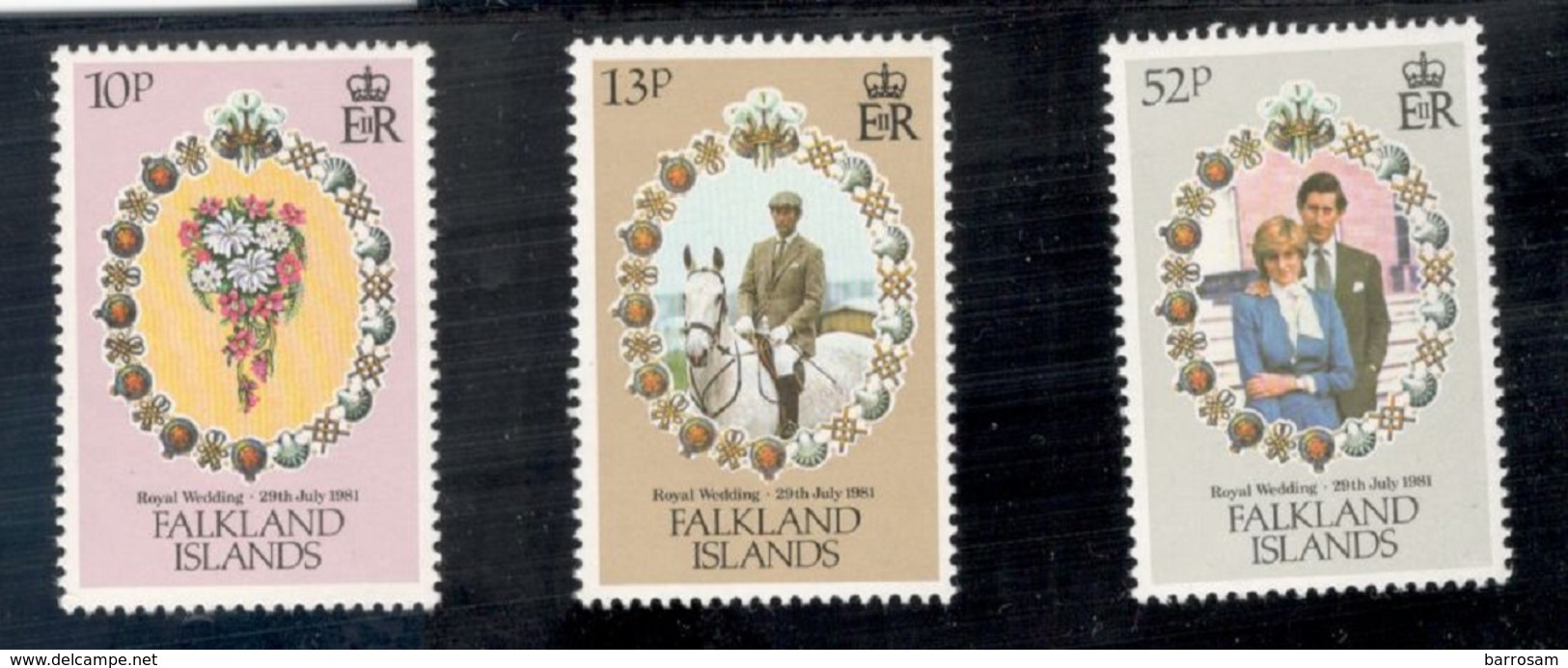 FALKLAND1981:Michel326-8mnh** WEDDING - Falkland Islands