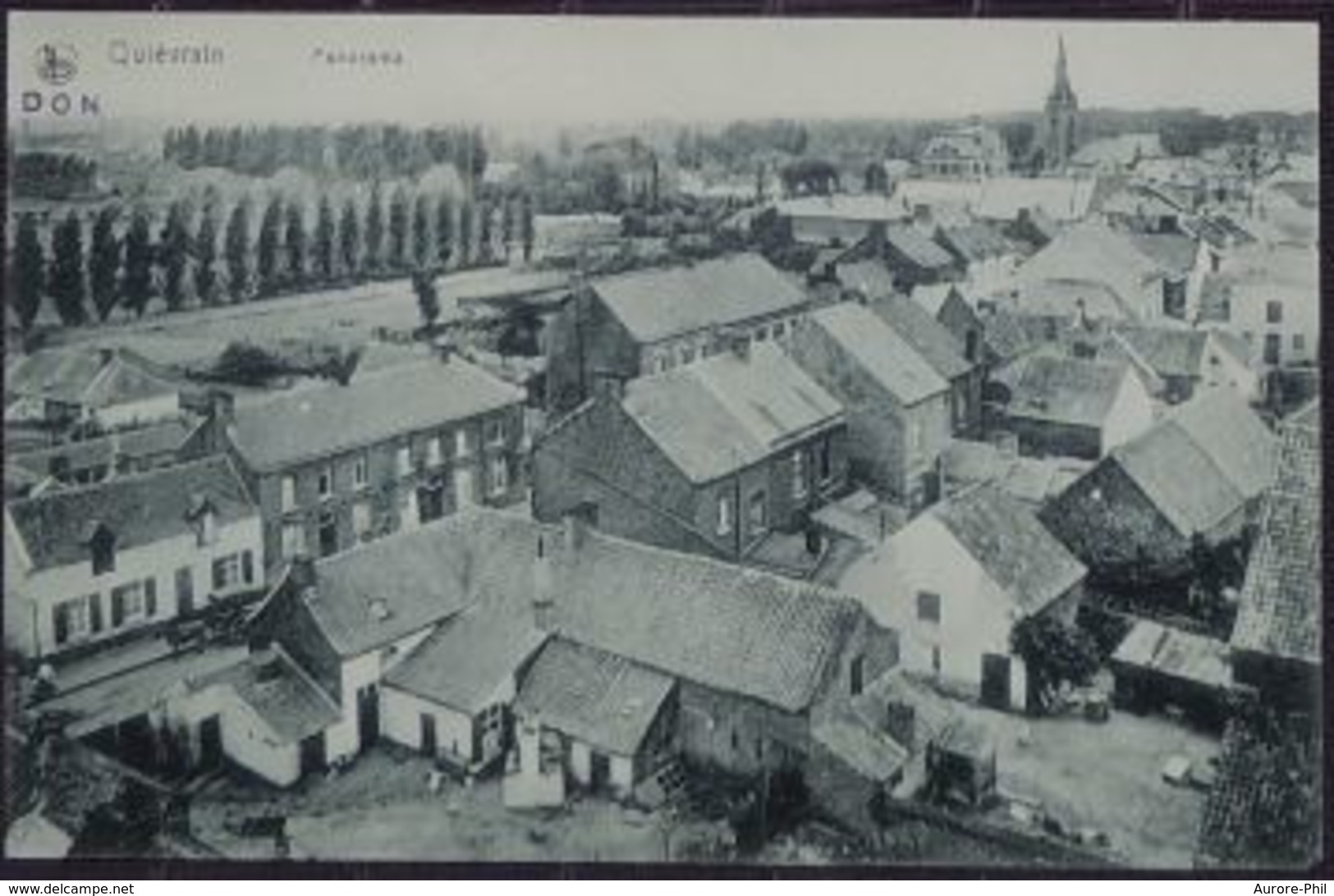 Quiévrain Panorama (Carte Collée Voir Verso) - Quiévrain