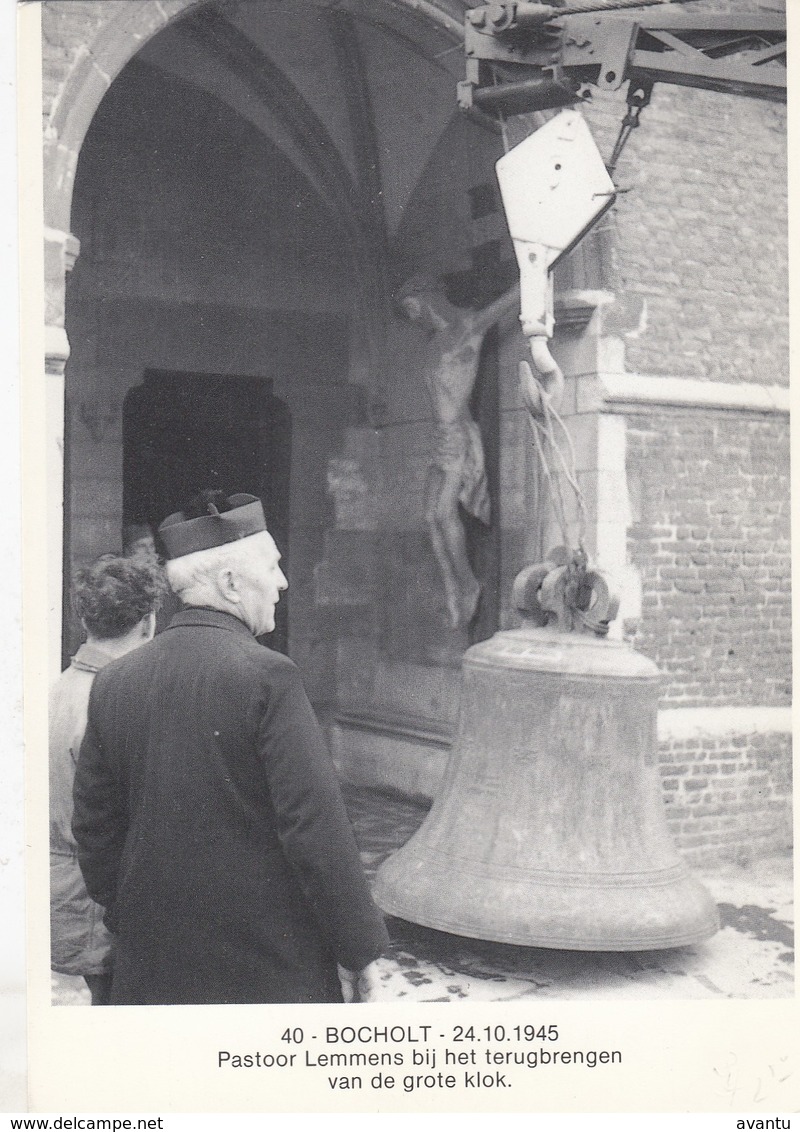 BOCHOLT / LIMBURG / VERPLAATSEN VAN DE KLOKKENTOREN 1943 / PASTOOR LEMMENS - Bocholt