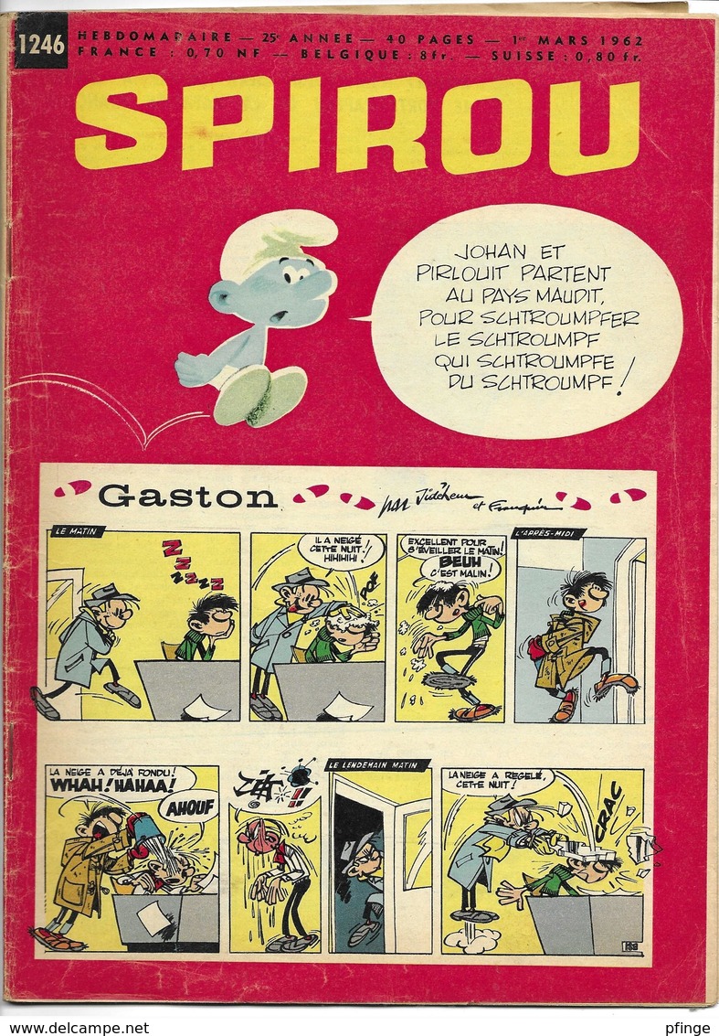 lot de 13 Spirou, 1962 , numéros 1238 à 1250