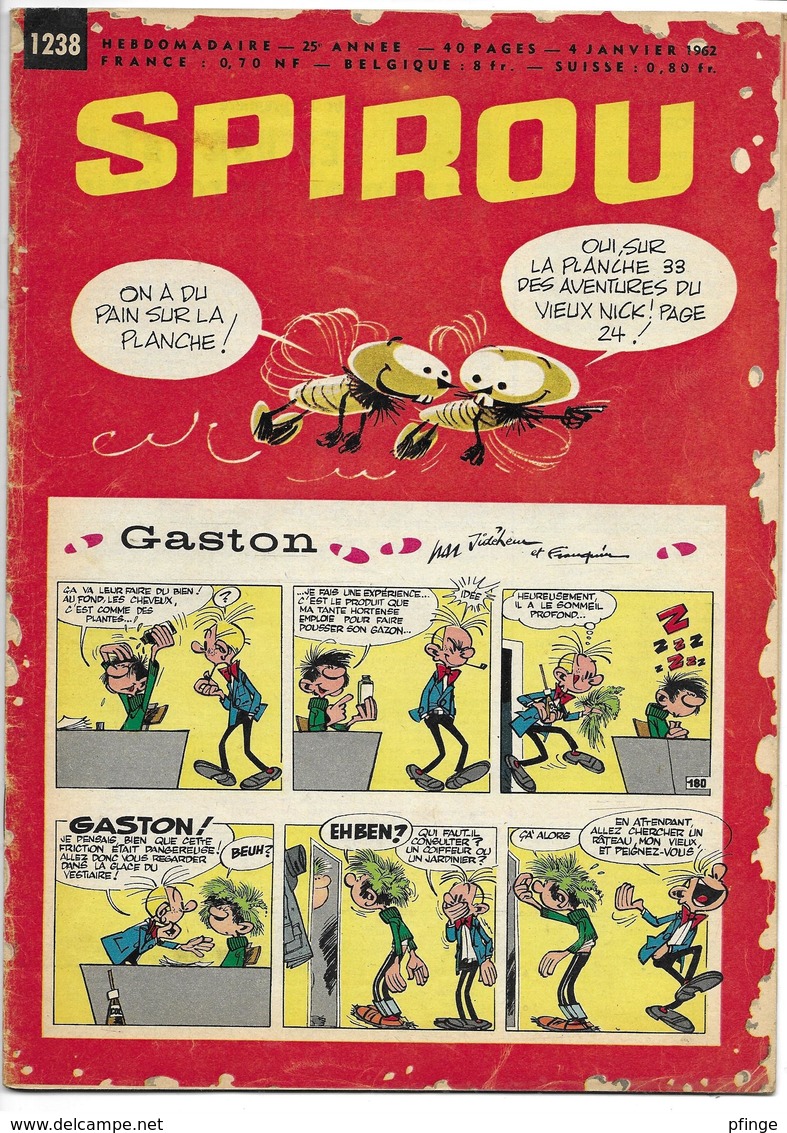 lot de 13 Spirou, 1962 , numéros 1238 à 1250