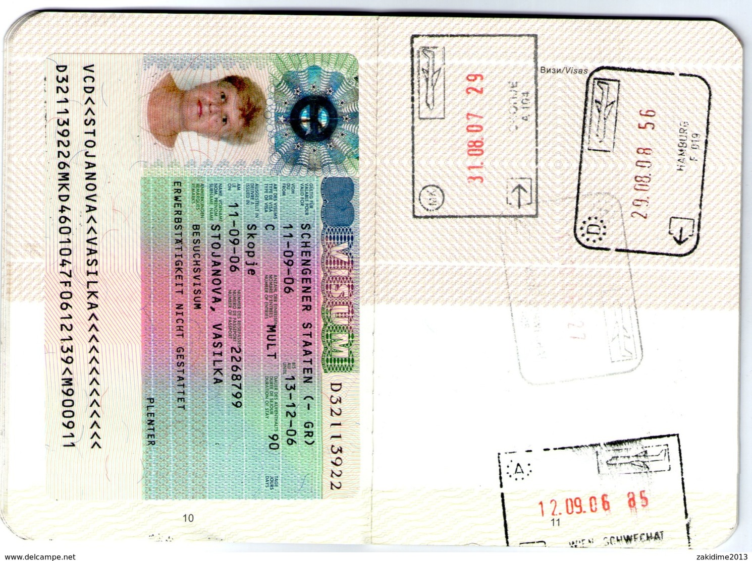 Passeport Of Republic Of Macedonia TIP 2,passport, Pasaporte, Reisepass,canceled.visas - Documenti Storici