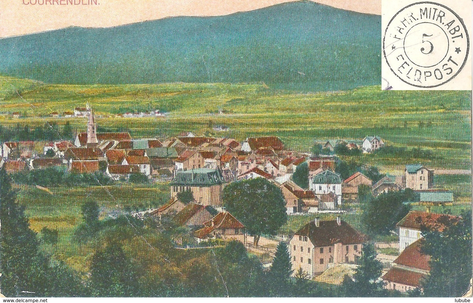 Courrendlin - Vue Générale  (Poste De Campagne)        Ca. 1915 - Courrendlin