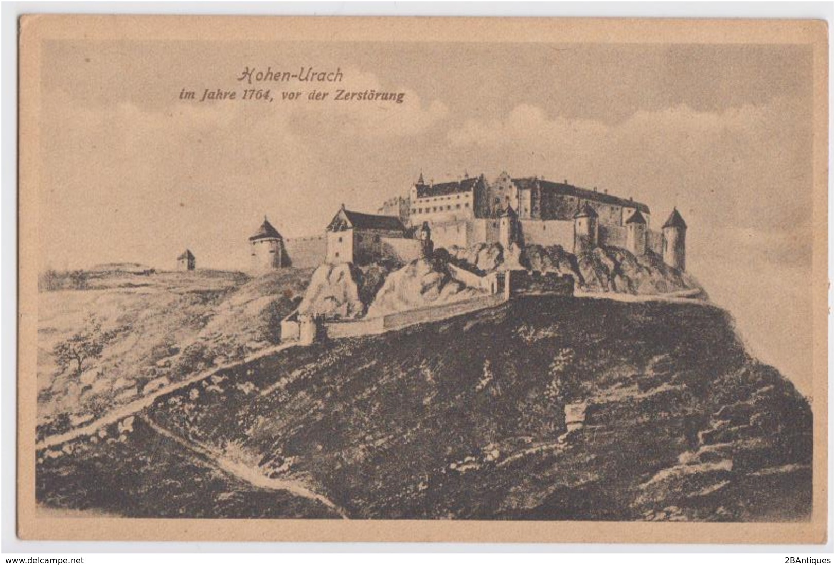 Burg Hohenurach - Im Jahre 1764 Vor Der Zerstörung - Bad Urach