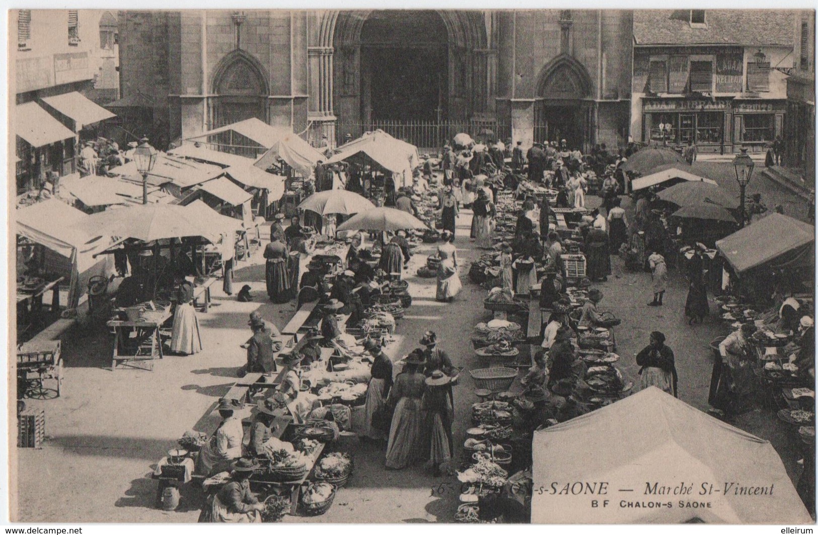 CHALON-sur-SAONE (71) MARCHE SAINT- VINCENT. 1906. - Chalon Sur Saone