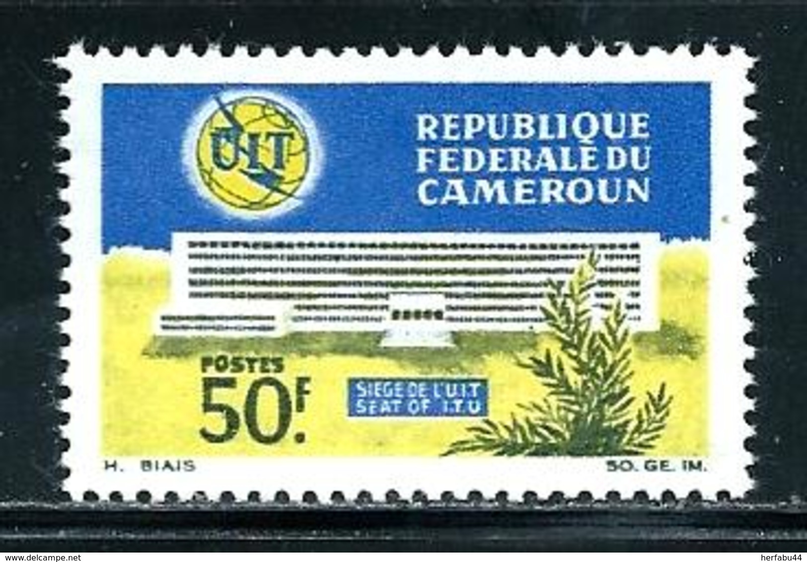 Cameroun           'ITU Headquarters,Genova '         Set       SC# 440 MNH** - Cameroon (1960-...)