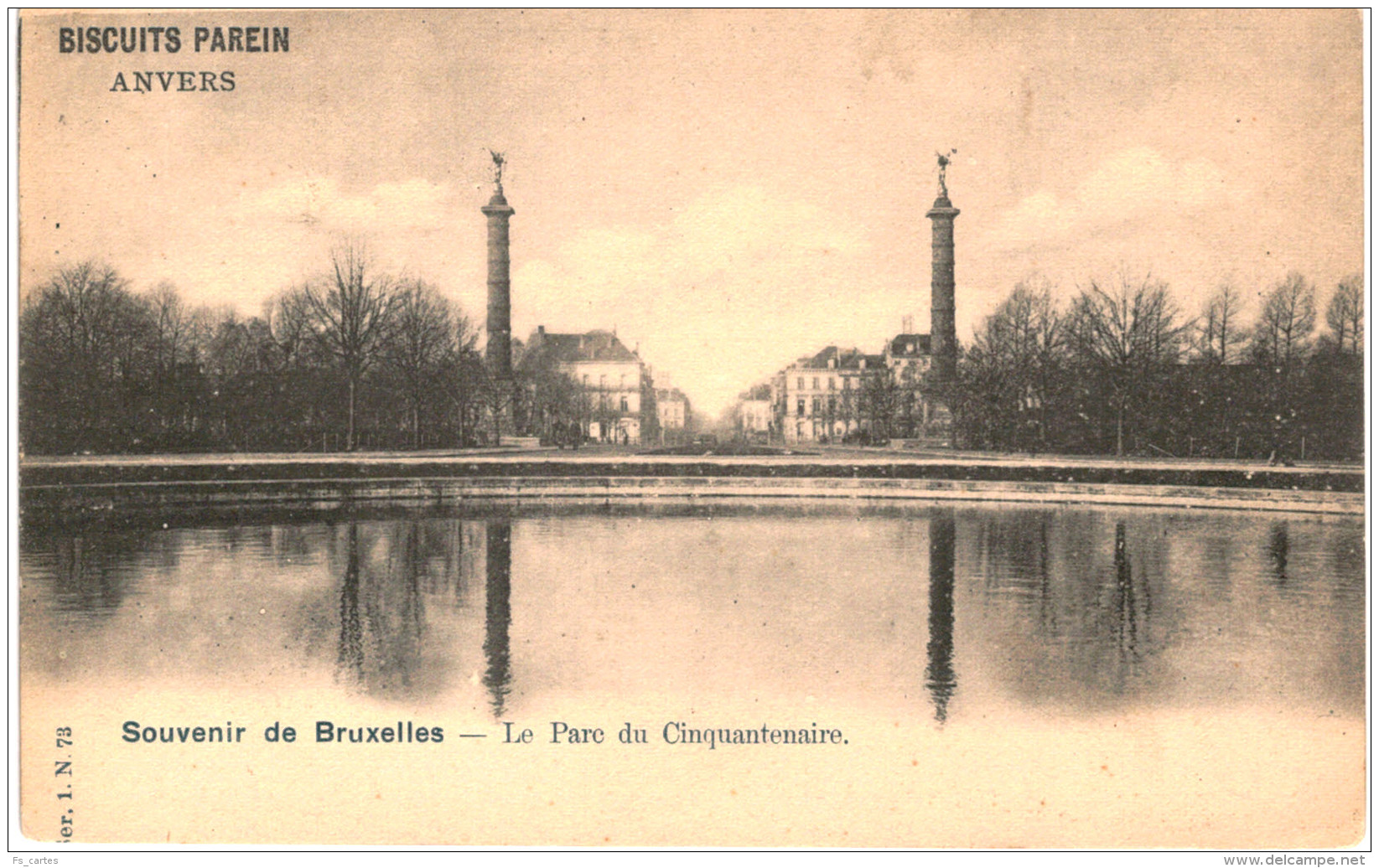 Souvenir De Bruxelles Le Parc Du Cinquantenaire - Bossen, Parken, Tuinen