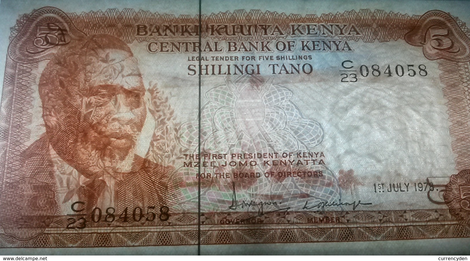 Kenya P15, 5 Shillingi, President Kenyatta / Coffee Harvest UNC 1978 See UV - Kenia