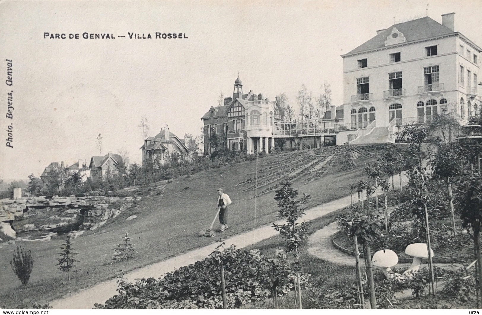 Genval-"villa Rossel"-parc De Genval-1909-animée - Rixensart