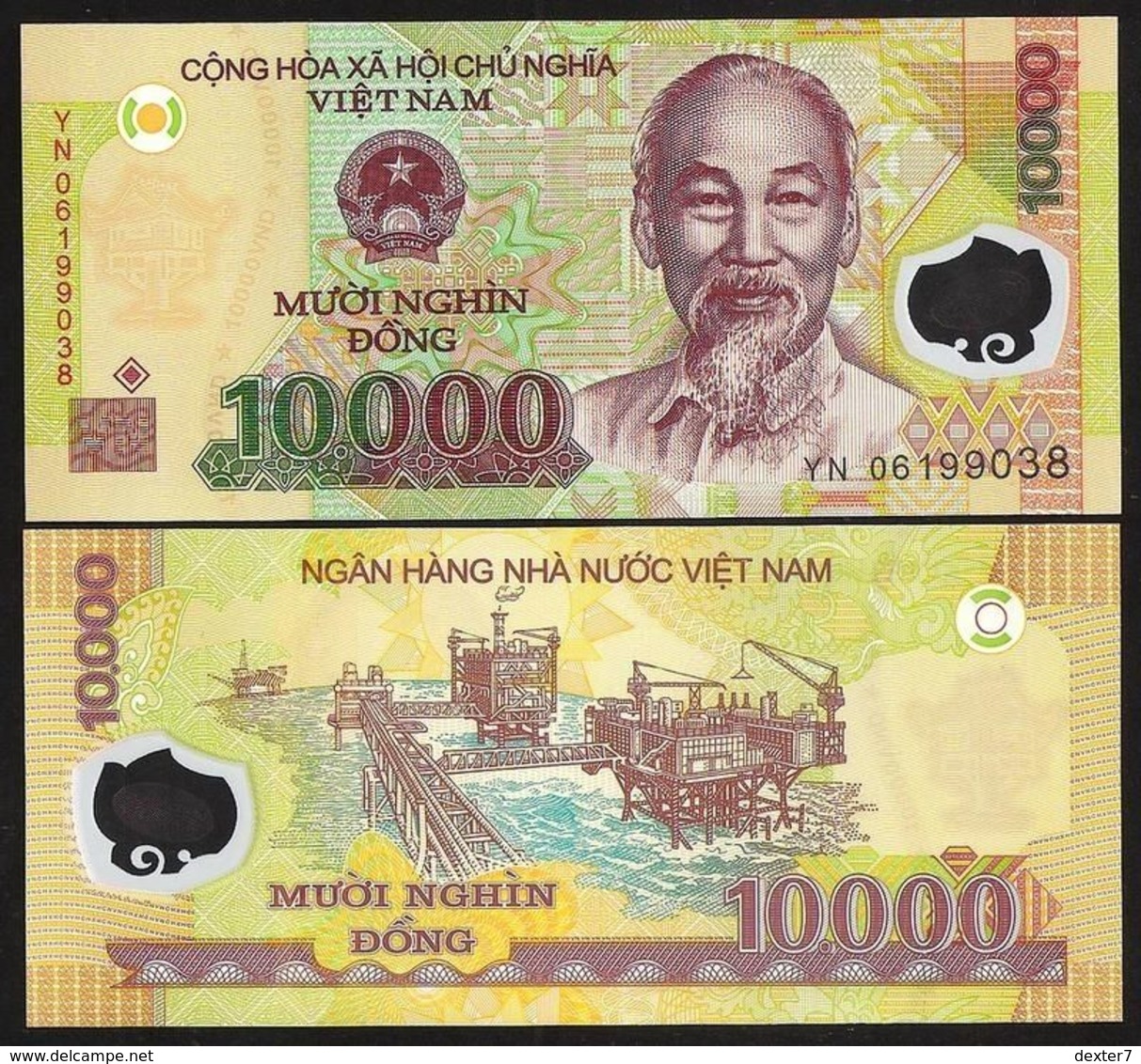 Vietnam 10.000 Dong UNC FdS Ho Chi Min Viet Nam - Vietnam