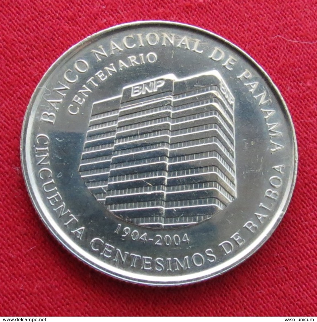 PANAMA 50 Cents 1/2 Balboa 2009 Unc National Bank Half - Panama