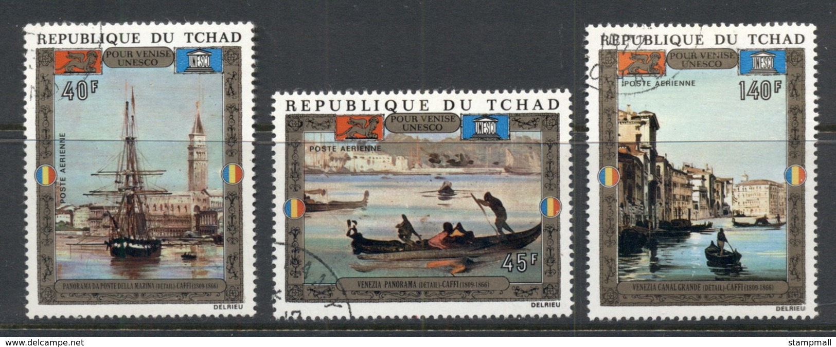 Chad 1972 UNESCO Campaign To Save Venice, Paintings CTO - Chad (1960-...)