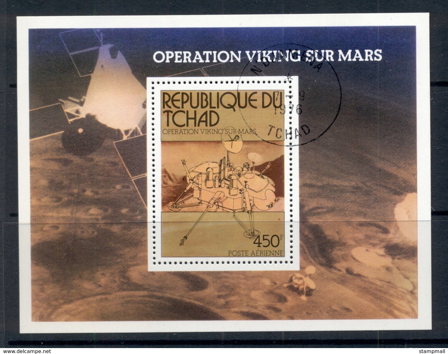 Chad 1976 Viking Mars Space Project MS CTO - Chad (1960-...)