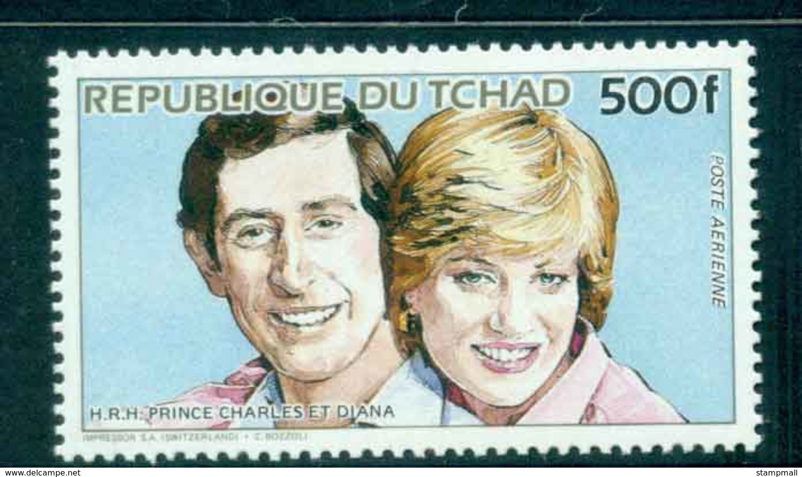 Chad 1984 Charles & Diana Wedding 500f  MUH Lot44832 - Chad (1960-...)