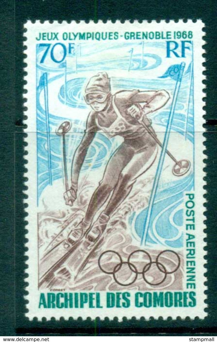 Comoro Is 1968 Grenoble Winter Olympics MLH Lot73329 - Comoros