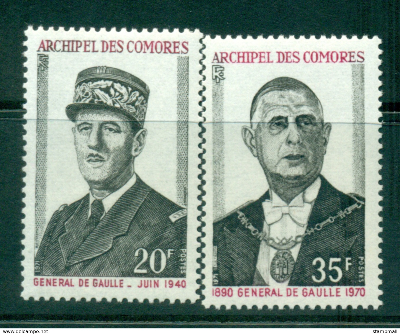 Comoro Is 1971 Charles De Gaulle MUH Lot38751 - Comoros