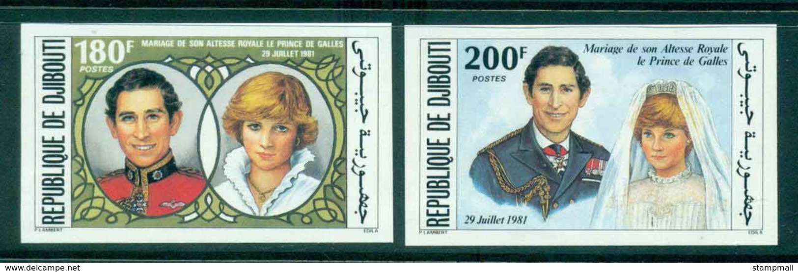 Djibouti 1981 Charles & Diana Wedding IMPERF MUH Lot44928 - Djibouti (1977-...)