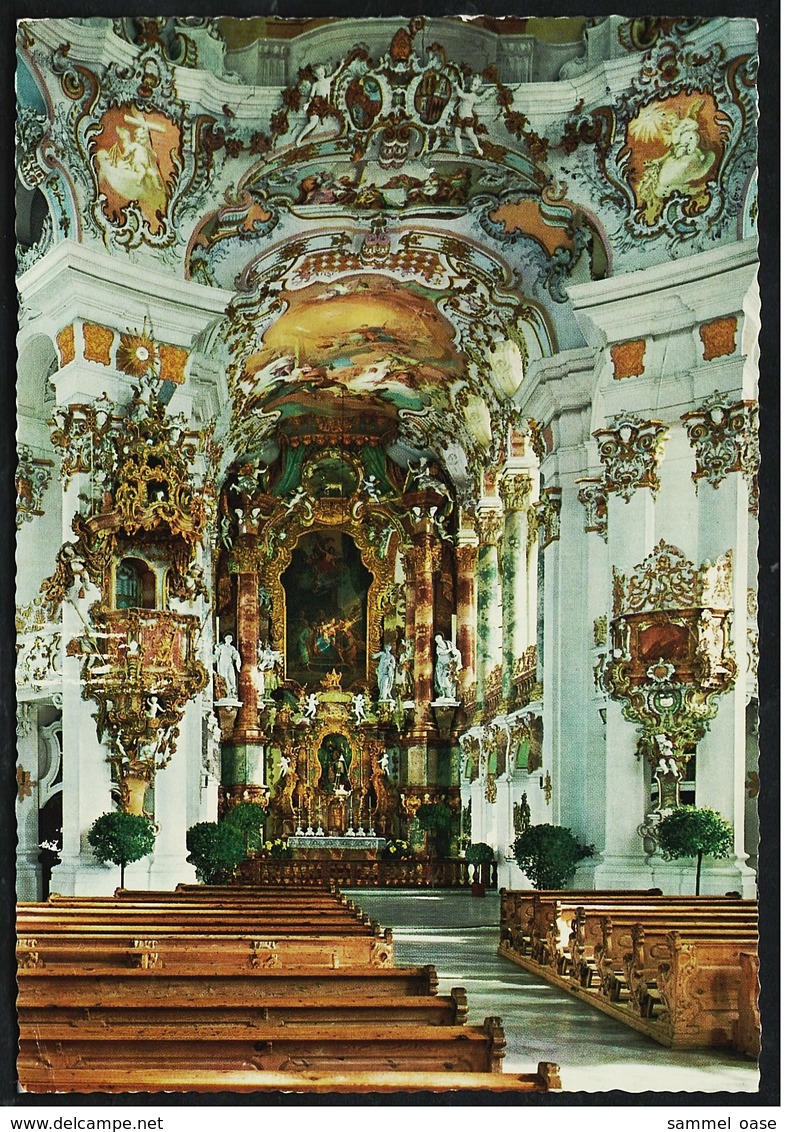 Die Wies  -  Wallfahrtskirche Steingaden  -  Innenbereich  -  Ansichtskarte Ca.1978    (9044) - Weilheim