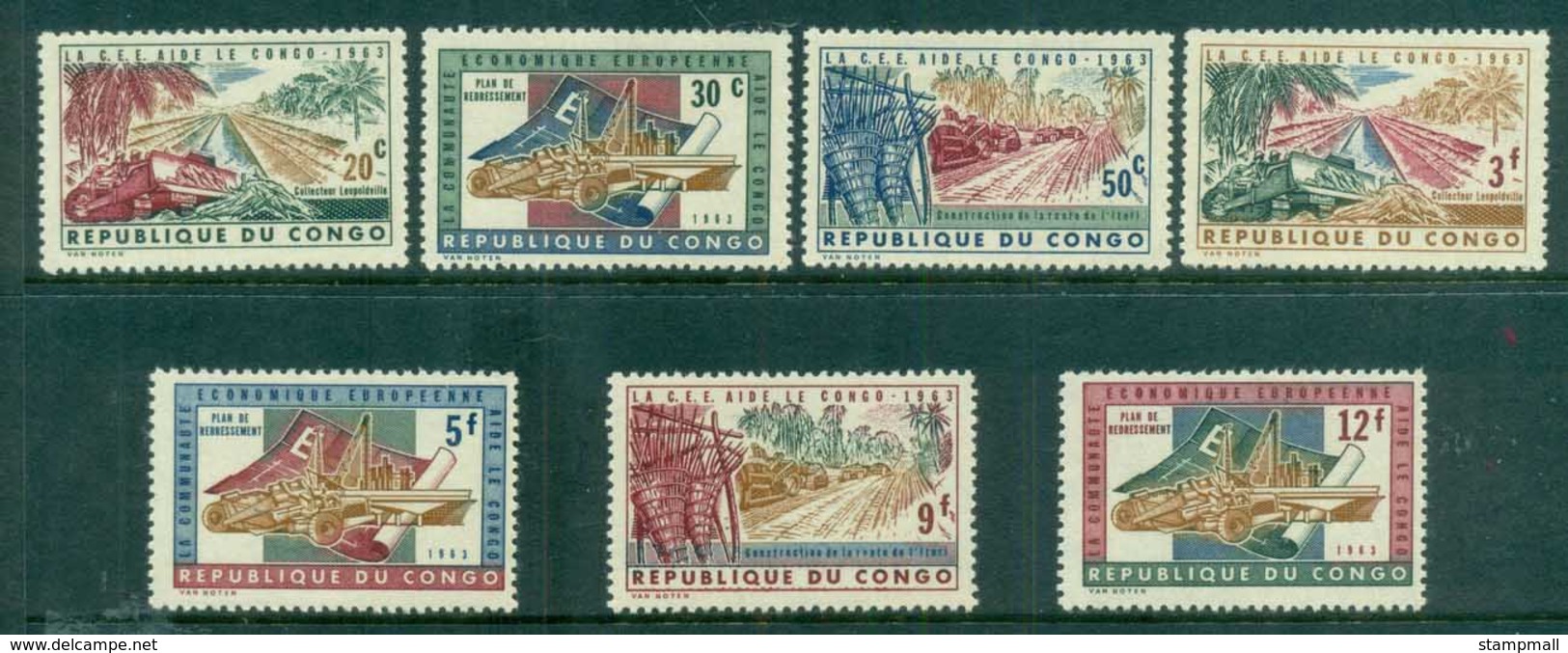 Congo DR 1963 Aid To Congo By EEC MUH - Other & Unclassified