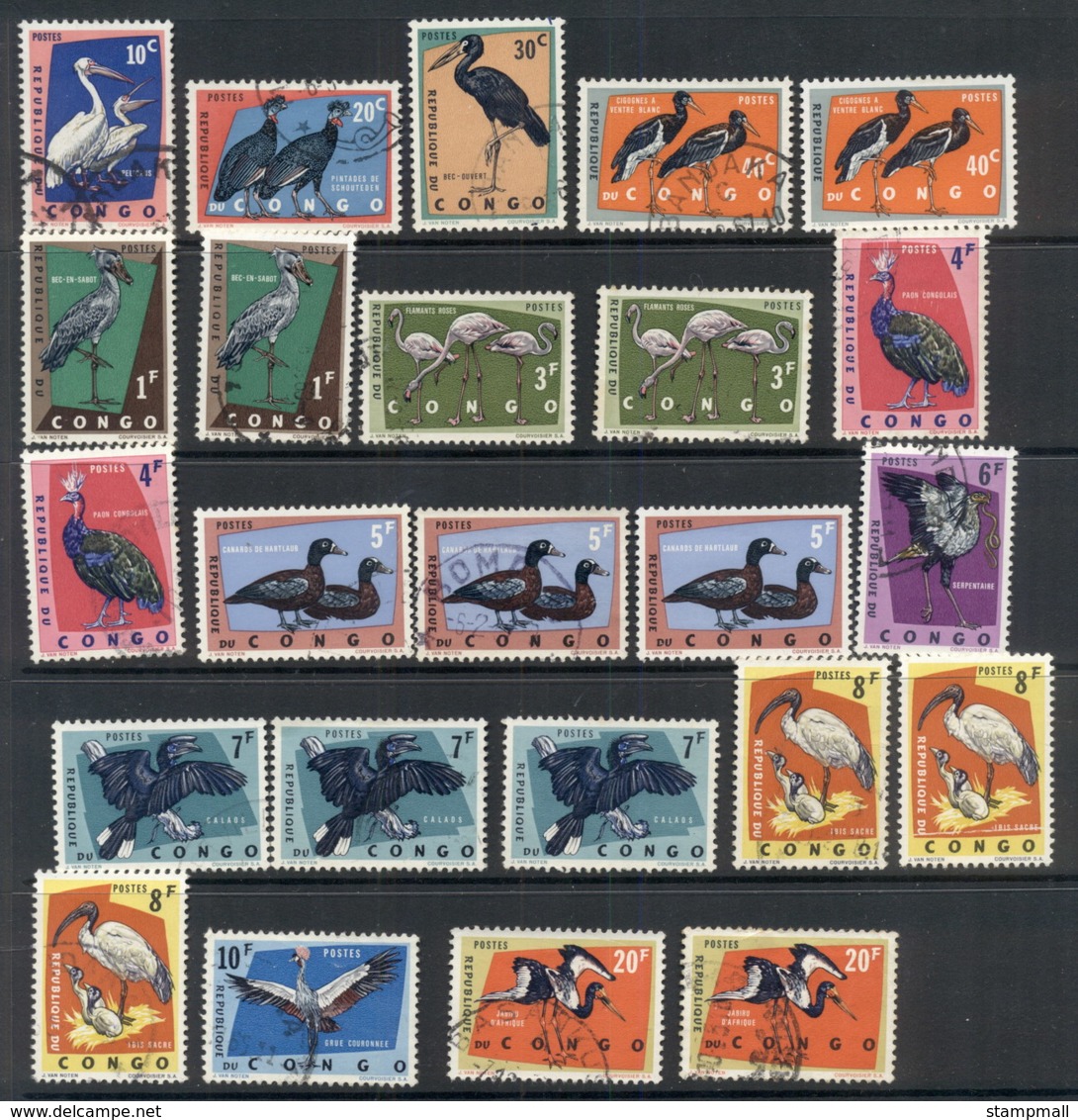 Congo DR 1963 Wildlife Asst MUH/FU - Other & Unclassified