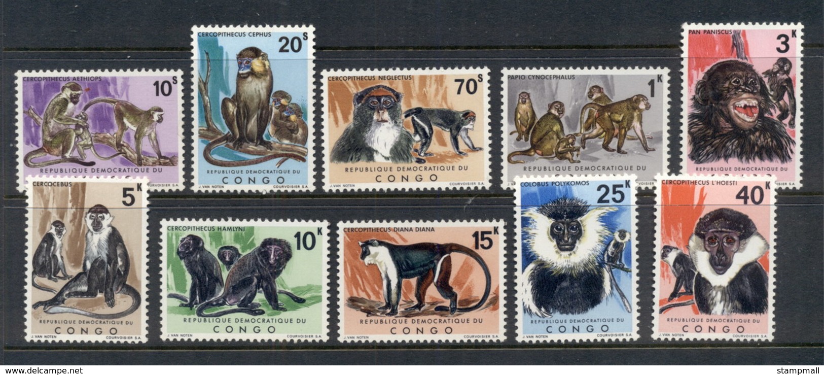 Congo DR 1971 Monkeys MUH - Other & Unclassified