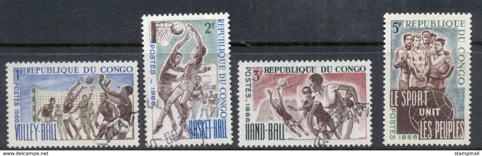 Congo PR 1966 Sport Asst (4/6) FU - Other & Unclassified