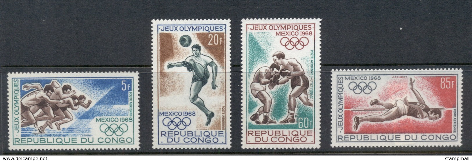 Congo PR 1968 Summer Olympics Mexico City MUH - Other & Unclassified