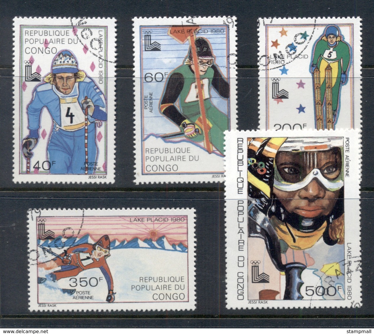 Congo PR 1980 Winter Olympics Lake Placid CTO - Other & Unclassified