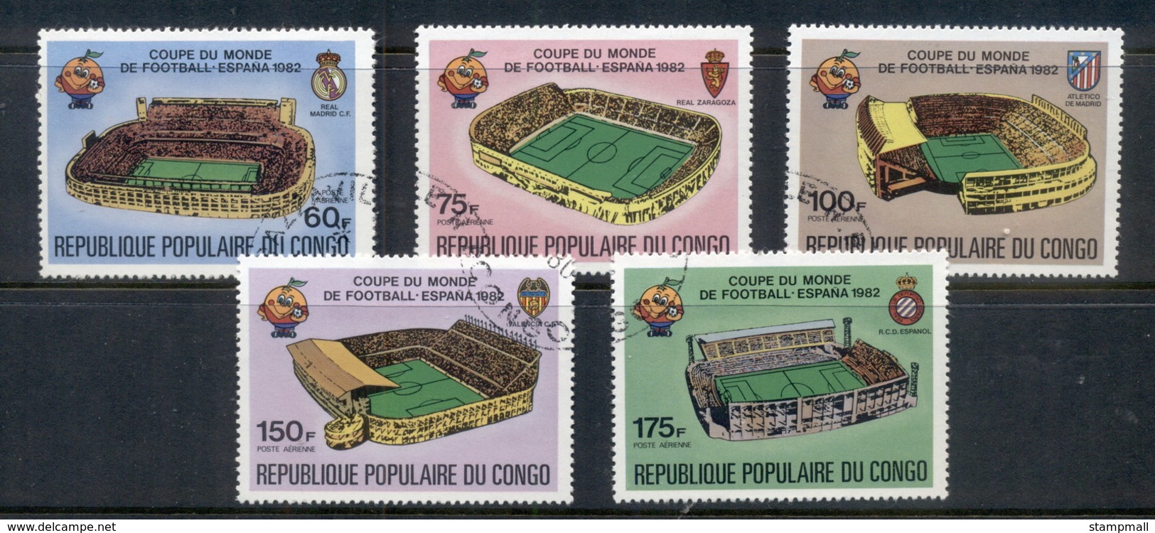 Congo PR 1980 World Cup Soccer ESPANA '82 CTO - Other & Unclassified