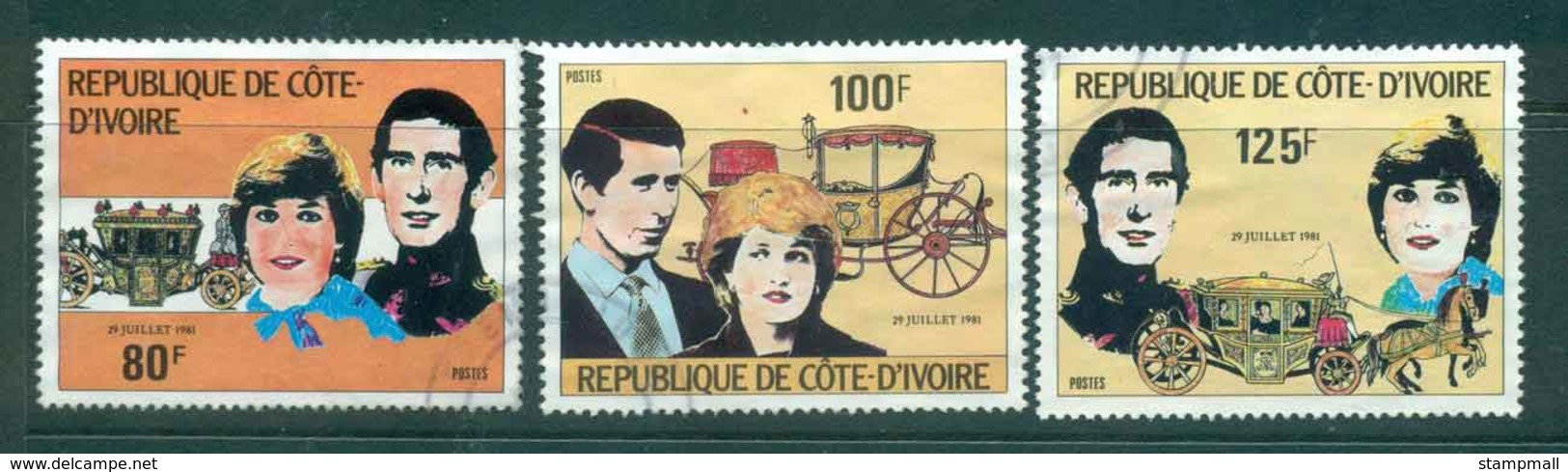 Ivory Coast 1981 Charles & Diana Wedding FU Lot45034 - Ivory Coast (1960-...)