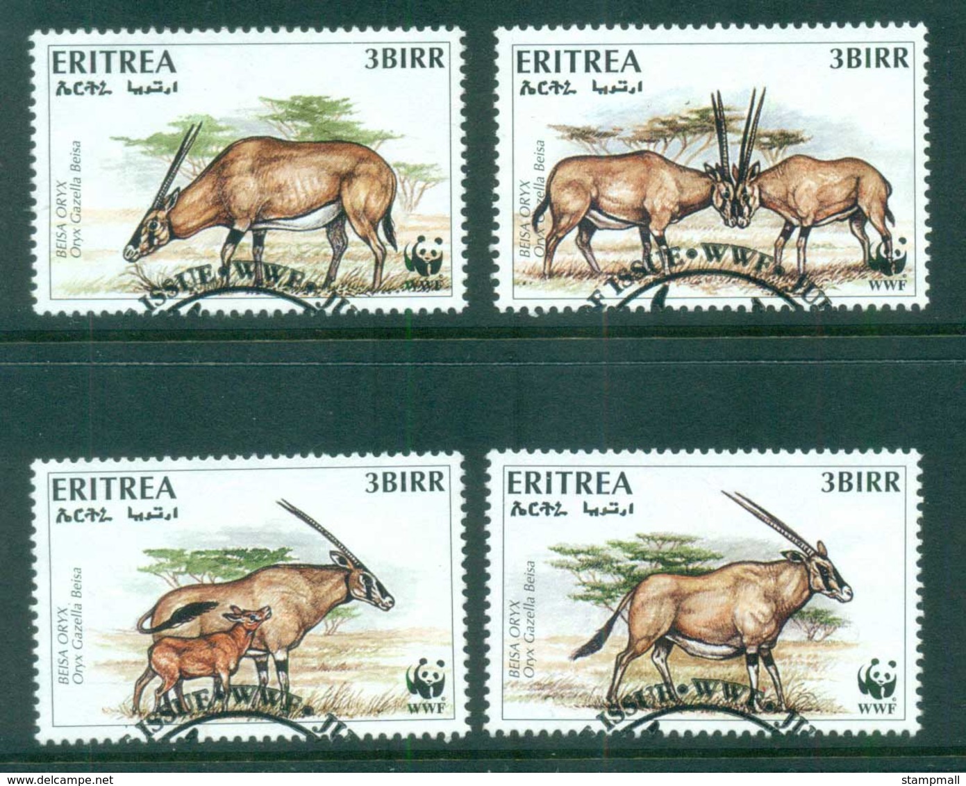 Eritrea 1996 WWF Beisa Oryx FU - Eritrea