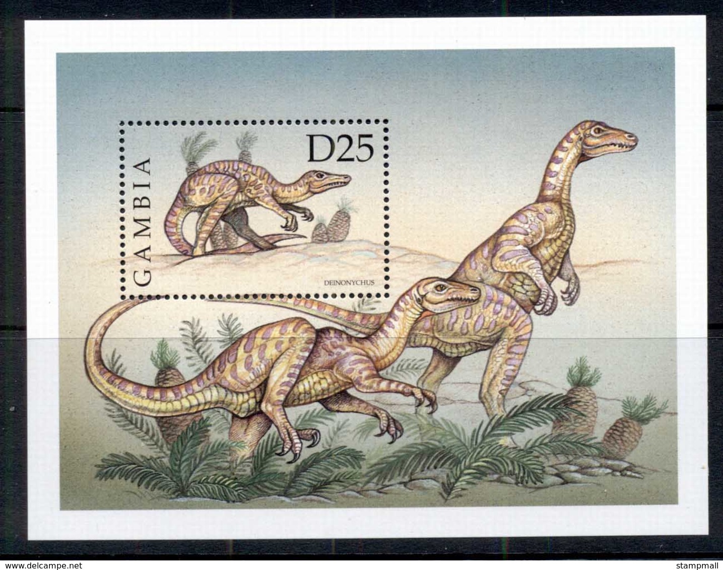 Gambia 1999 Prehistoric Animals, Dinosaurs MS MUH - Gambia (1965-...)