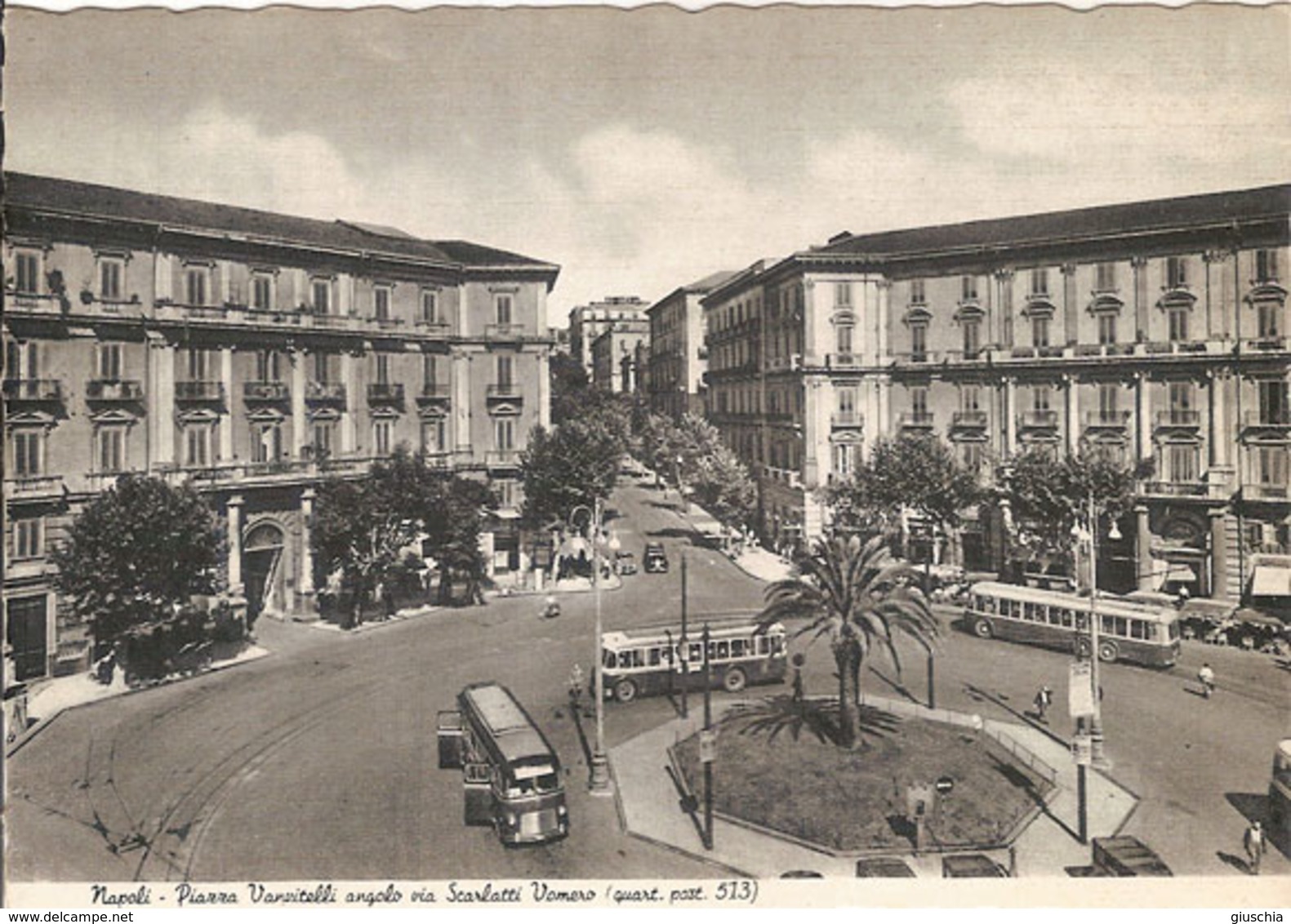 (C).Napoli.Piazza Vanvitelli.Vomero.F.to Grande.Nuova (c18) - Napoli (Naples)