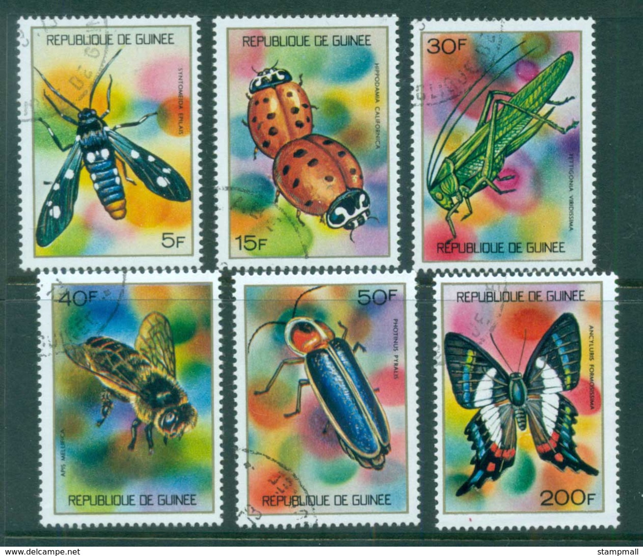 Guinee 1973 Insects (6) CTO - Guinea (1958-...)