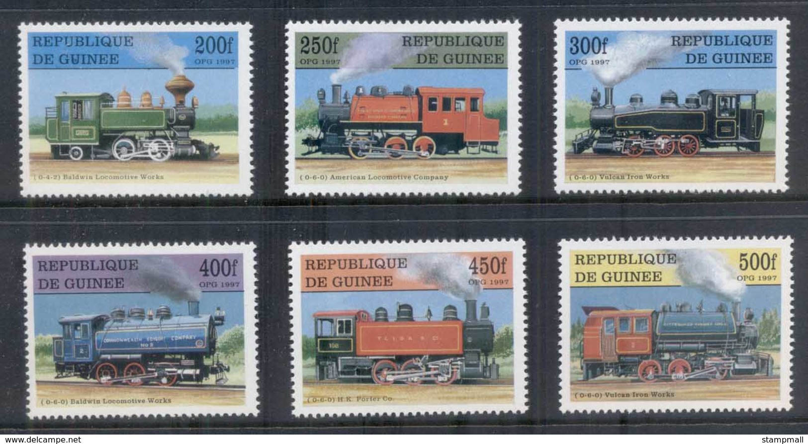 Guinee 1997 Steam Trains MUH - Guinea (1958-...)