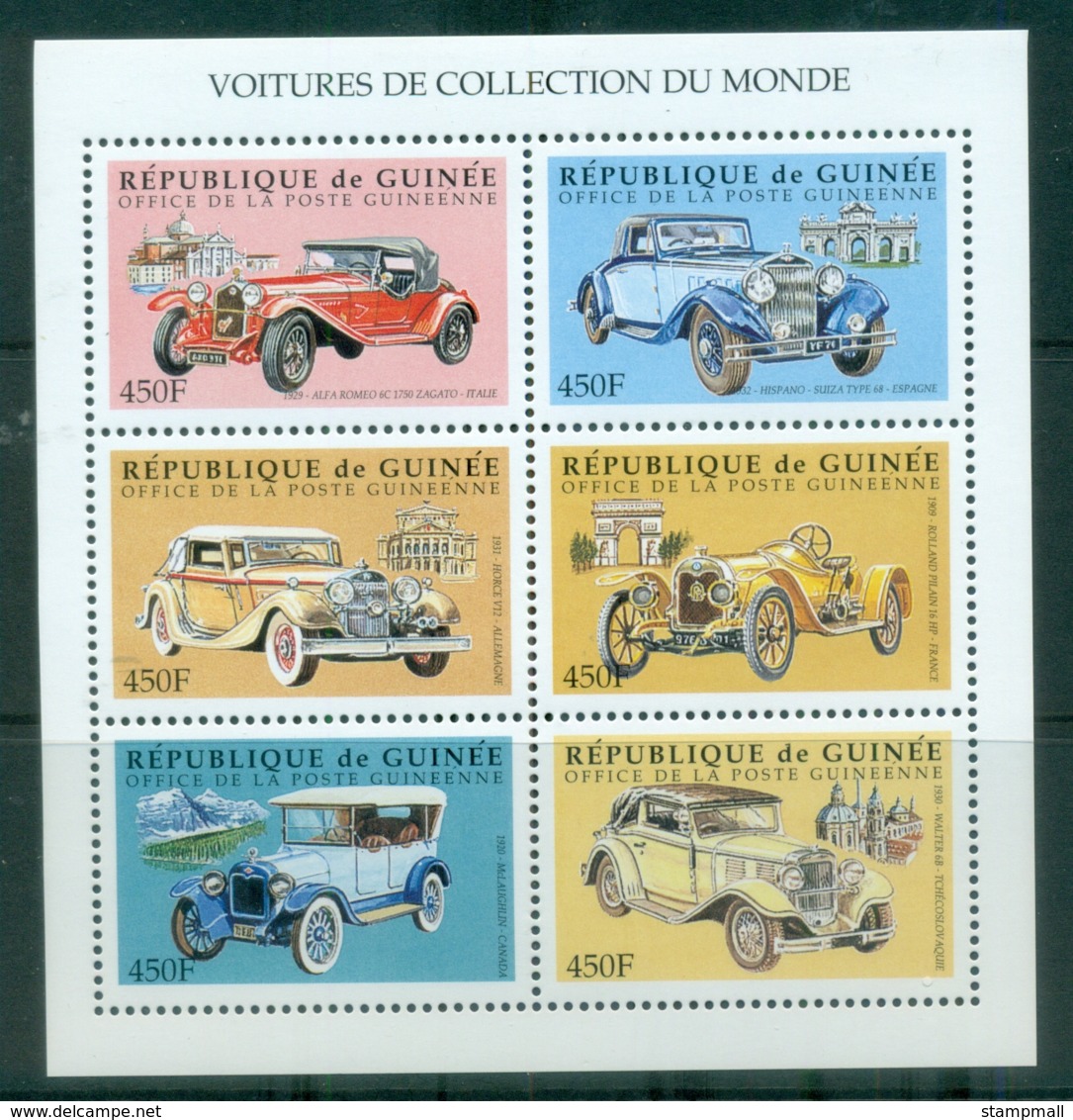 Guinee 1998 Antique Cars MS MUH - Guinea (1958-...)