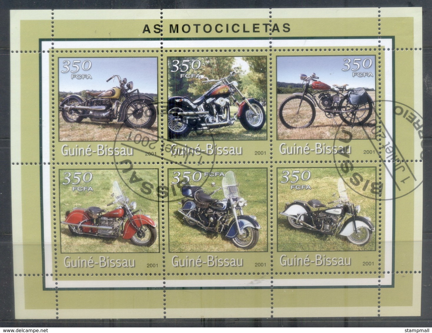 Guinea Bassau 2001 Motorcycles MS CTO - Guinea-Bissau