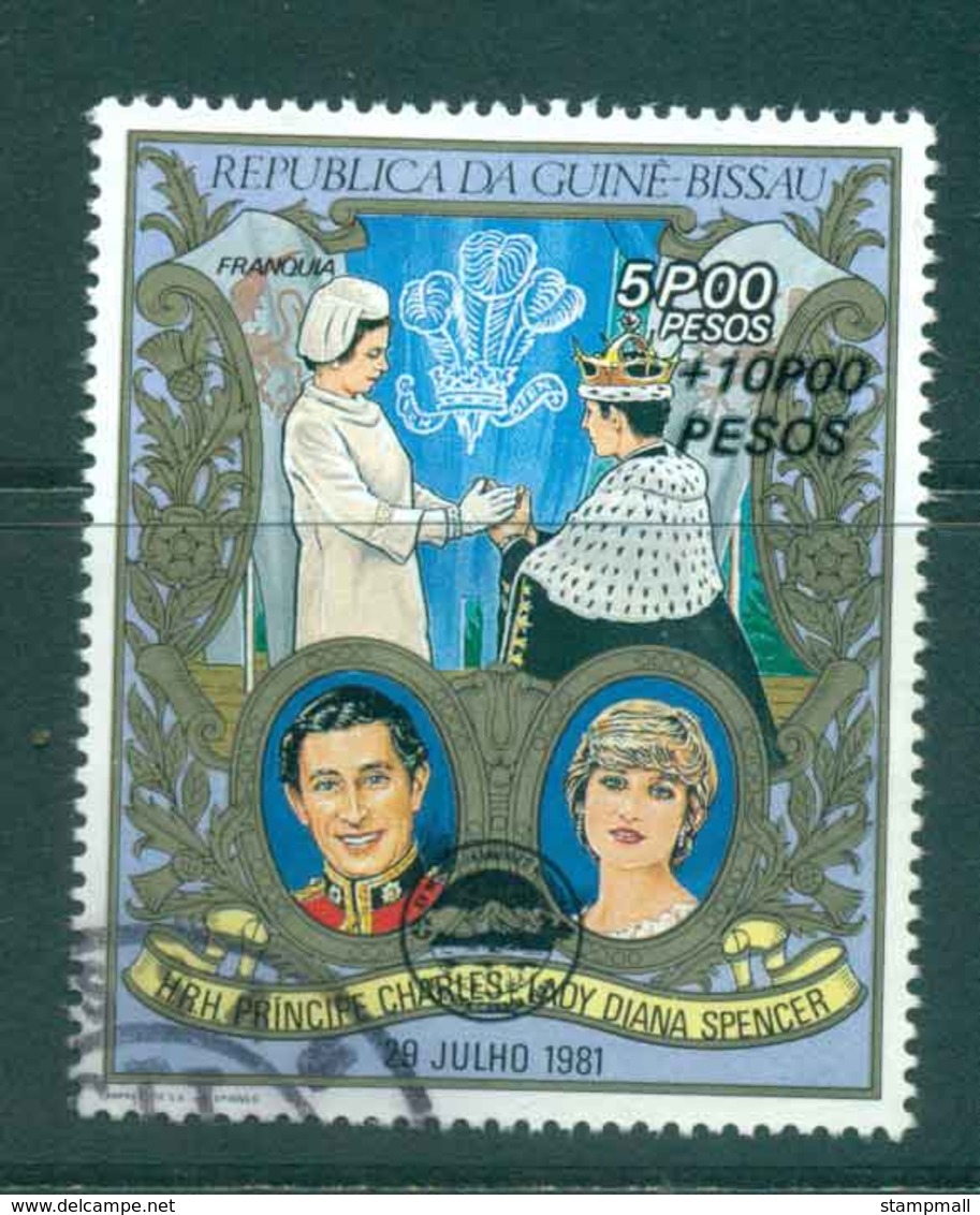 Guinea Bissau 1981 Charles & Diana Wedding Surcharged + Opt FU Lot45015 - Guinea-Bissau