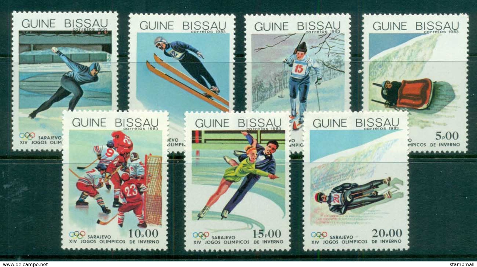 Guinea Bissau 1983 Winter Olympics, Sarajevo MUH - Guinea-Bissau