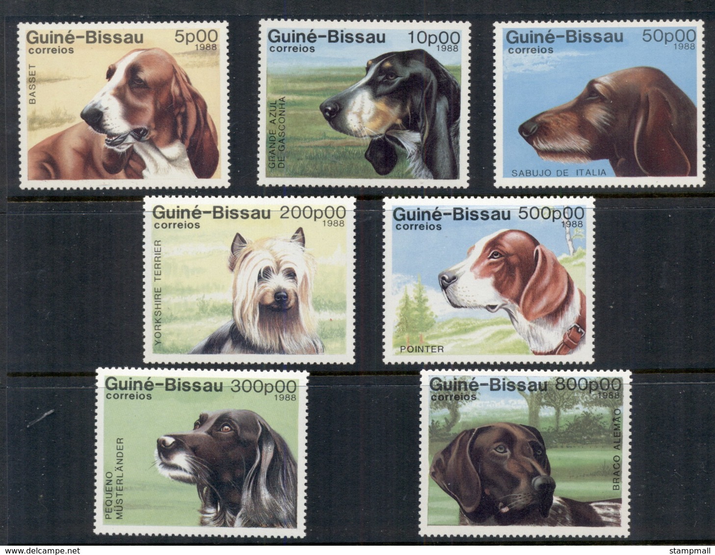 Guinea Bissau 1988 Dogs MUH - Guinea-Bissau